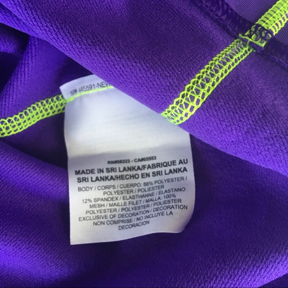 New Nike Pro Men L Fitted Purple Shirt - Picture 5 of 6